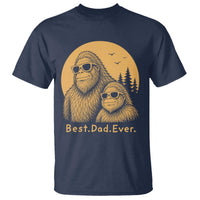 Vintage Best Dad Ever Bigfoot Papa Fathers Day T Shirt