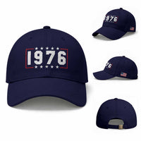 50th Birthday Baseball Cap Vintage 1976 50 Years Old Birthday Stars And Stripes