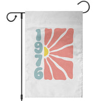 50th Birthday Garden Flag Vintage 1976 Boho Flowers 50 Years Old Birthday