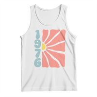 50th Birthday Tank Top Vintage 1976 Boho Flowers 50 Years Old Birthday