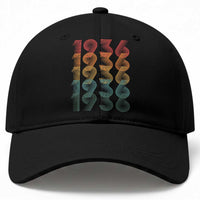 90th Birthday Baseball Cap Vintage 1936 Retro 90 Years Old Birthday