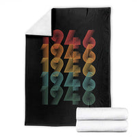 80th Birthday Throw Blanket Vintage 1946 Retro 80 Years Old Birthday