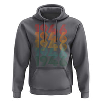 80th Birthday Hoodie Vintage 1946 Retro 80 Years Old Birthday