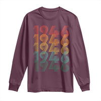 80th Birthday Long Sleeve Shirt Vintage 1946 Retro 80 Years Old Birthday