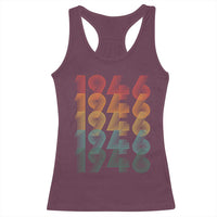 80th Birthday Racerback Tank Top Vintage 1946 Retro 80 Years Old Birthday