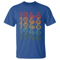 80th Birthday T Shirt Vintage 1946 Retro 80 Years Old Birthday