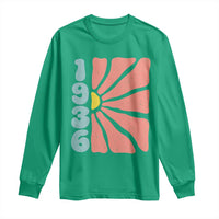 90th Birthday Long Sleeve Shirt Vintage 1936 Boho Flowers 90 Years Old Birthday