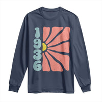 90th Birthday Long Sleeve Shirt Vintage 1936 Boho Flowers 90 Years Old Birthday