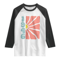 80th Birthday Raglan Shirt Vintage 1946 Boho Flowers 80 Years Old Birthday