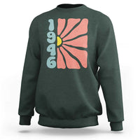 80th Birthday Sweatshirt Vintage 1946 Boho Flowers 80 Years Old Birthday