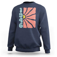80th Birthday Sweatshirt Vintage 1946 Boho Flowers 80 Years Old Birthday