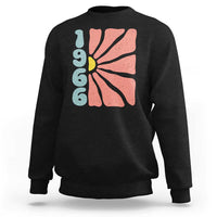 60th Birthday Sweatshirt Vintage 1966 Boho Flowers 60 Years Old Birthday