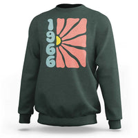 60th Birthday Sweatshirt Vintage 1966 Boho Flowers 60 Years Old Birthday