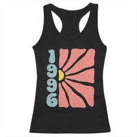 30th Birthday Racerback Tank Top Vintage 1996 Boho Flowers 30 Years Old Birthday