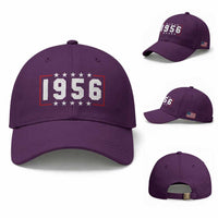 70th Birthday Baseball Cap Vintage 1956 70 Years Old Birthday Stars And Stripes