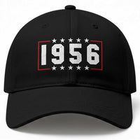 70th Birthday Baseball Cap Vintage 1956 70 Years Old Birthday Stars And Stripes