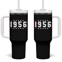 70th Birthday Tumbler With Handle Vintage 1956 70 Years Old Birthday Stars And Stripes