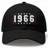60th Birthday Baseball Cap Vintage 1966 60 Years Old Birthday Stars And Stripes