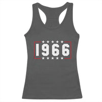 60th Birthday Racerback Tank Top Vintage 1966 60 Years Old Birthday Stars And Stripes
