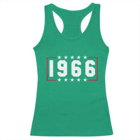 60th Birthday Racerback Tank Top Vintage 1966 60 Years Old Birthday Stars And Stripes