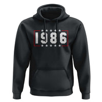 40th Birthday Hoodie Vintage 1986 40 Years Old Birthday Stars And Stripes