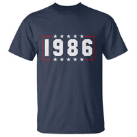 40th Birthday T Shirt Vintage 1986 40 Years Old Birthday Stars And Stripes