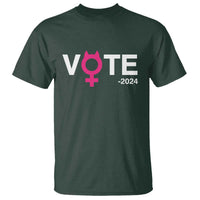 Funny Vote 2024 T Shirt Cat Woman Sign Harris President 2024 - Wonder Print Shop