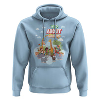 Wild About Learning Hoodie Back To School Zoo Animals Student Rainbow - Wonder Print Shop