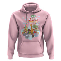 Wild About Learning Hoodie Back To School Zoo Animals Student Rainbow - Wonder Print Shop