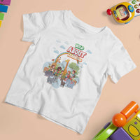 Wild About Learning T Shirt For Kid Back To School Zoo Animals Student Rainbow - Wonder Print Shop