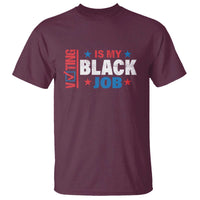 Voting Is My Black Job T Shirt Election Ballot Box Star USA Flag - Wonder Print Shop