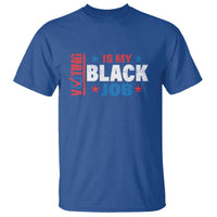Voting Is My Black Job T Shirt Election Ballot Box Star USA Flag - Wonder Print Shop
