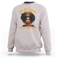 Harris 2024 Sweatshirt You Are Powerful And Your Voice Matters Afro Girl - Wonder Print Shop