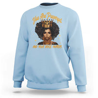 Harris 2024 Sweatshirt You Are Powerful And Your Voice Matters Afro Girl - Wonder Print Shop