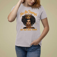 Harris 2024 T Shirt For Women You Are Powerful And Your Voice Matters Afro Girl - Wonder Print Shop