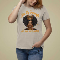 Harris 2024 T Shirt For Women You Are Powerful And Your Voice Matters Afro Girl - Wonder Print Shop
