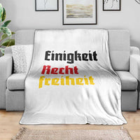 German Heritage Throw Blanket Einigkeit Recht Freiheit Germany Flag - Wonder Print Shop