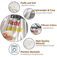 German Heritage Throw Blanket Einigkeit Recht Freiheit Germany Flag - Wonder Print Shop