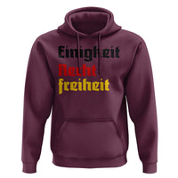 German Heritage Hoodie Einigkeit Recht Freiheit Germany Flag - Wonder Print Shop