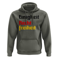 German Heritage Hoodie Einigkeit Recht Freiheit Germany Flag - Wonder Print Shop