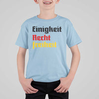 German Heritage T Shirt For Kid Einigkeit Recht Freiheit Germany Flag - Wonder Print Shop