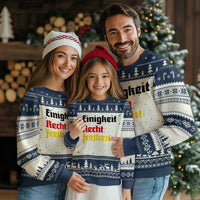 German Heritage Ugly Christmas Sweater Einigkeit Recht Freiheit Germany Flag TS11