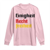 German Heritage Long Sleeve Shirt Einigkeit Recht Freiheit Germany Flag - Wonder Print Shop