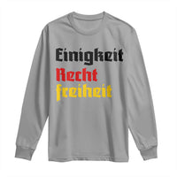 German Heritage Long Sleeve Shirt Einigkeit Recht Freiheit Germany Flag - Wonder Print Shop