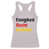 German Heritage Racerback Tank Top Einigkeit Recht Freiheit Germany Flag - Wonder Print Shop