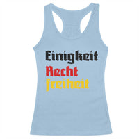 German Heritage Racerback Tank Top Einigkeit Recht Freiheit Germany Flag - Wonder Print Shop