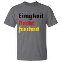 German Heritage T Shirt Einigkeit Recht Freiheit Germany Flag - Wonder Print Shop