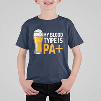 Funny My Blood Type Is IPA T Shirt For Kid IPA Beer Drinking - Wonder Print Shop