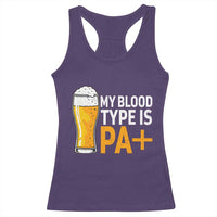 Funny My Blood Type Is IPA Racerback Tank Top IPA Beer Drinking - Wonder Print Shop
