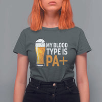 Funny My Blood Type Is IPA T Shirt For Women IPA Beer Drinking - Wonder Print Shop